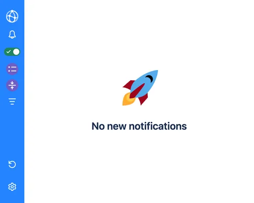Screenshot when all notifications have been read